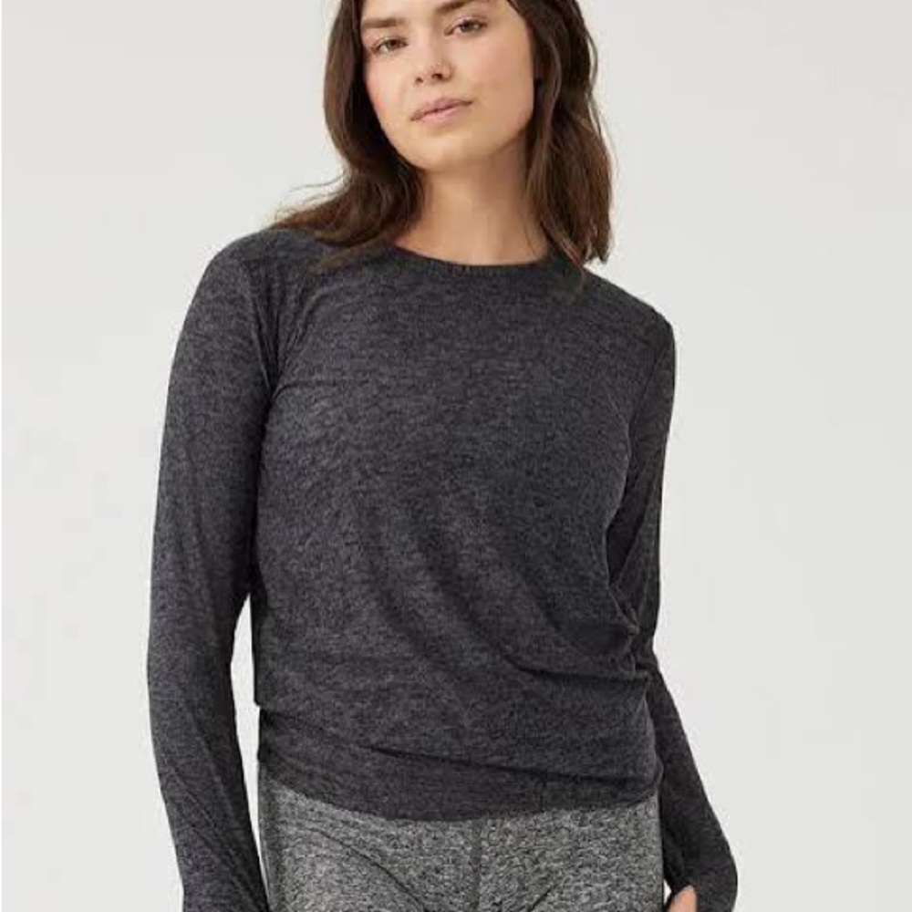 Outdoor Voices Classic Black Long Sleeve Tee